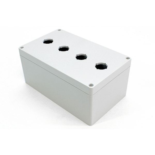 4 hole, 22.5mm, Pushbutton Enclosureosure, Polycarbonate